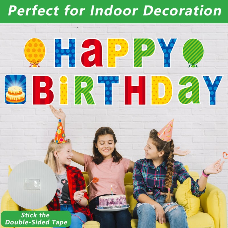 ComboJoy 16 Pcs Happy Birthday Yard Sign with Stakes, Personalized Age Plastic Signs with LED Lights, 20 Number Stickers & Colorful Letters, Weatherproof Birthday Decorations for Indoor & Outdoor Lawn - Image 5
